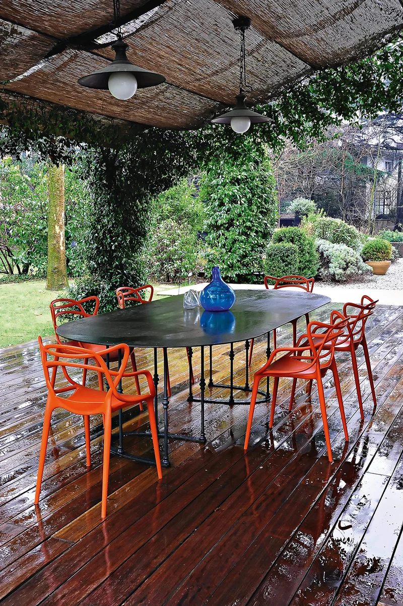 Kartell Masters, Chaise, Orange Rouille, Lot de 2