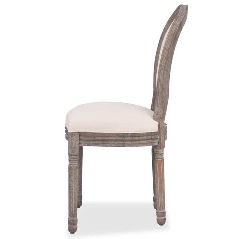 vidaXL 6X Chaise de Salle à Manger Lin Chaises de Cuisine Chaises à Manger
