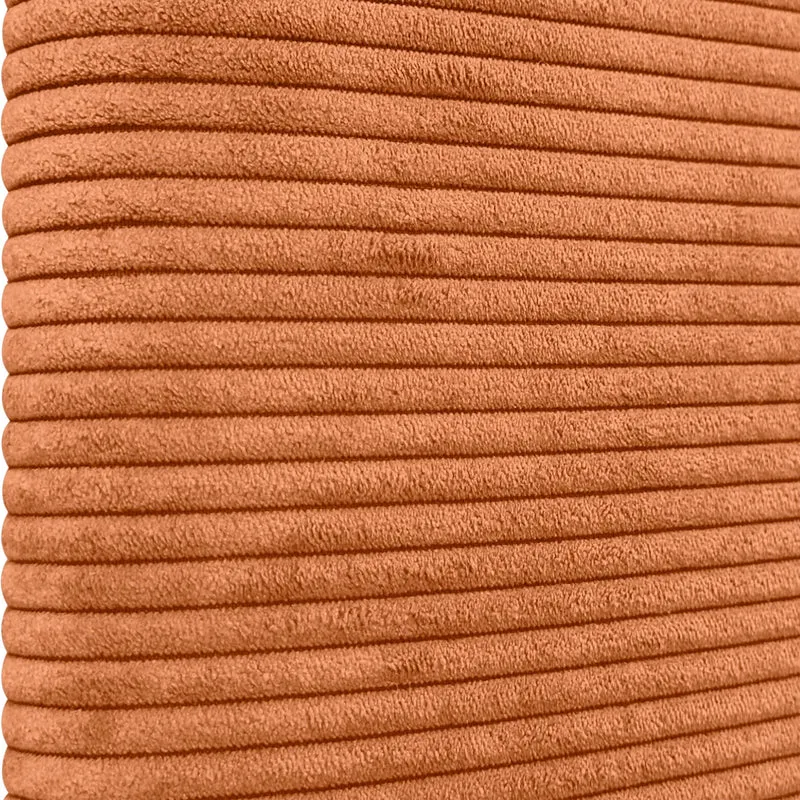 DHOME Tête de Lit Rembourrée Lisse et Courbée 70cm en Velours Côtelé Premium pour Mur Acoustiques Absorbantes Tête de Lit pour Chambre (Orange, 140cm)