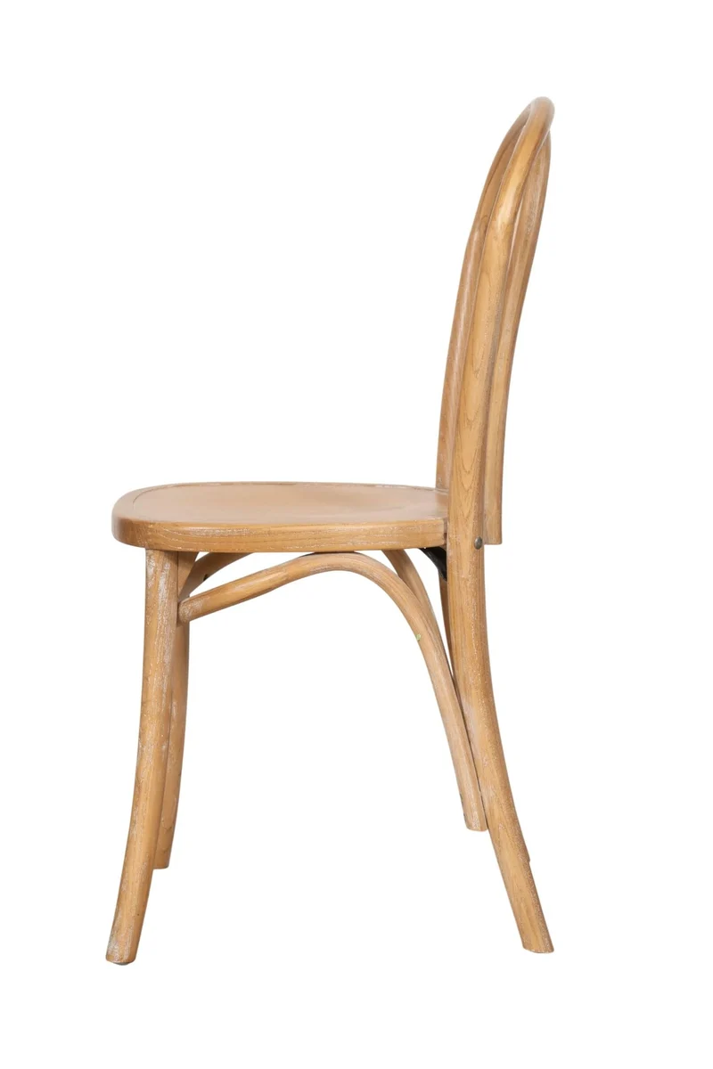 Biscottini Chaise cuisine vintage en bois de frêne 43x47x88 cm - Chaises de salle à manger - Chaises de cuisine - Chaises de salle à manger en bois et paille de Vienne - Chaises de salon intérieur
