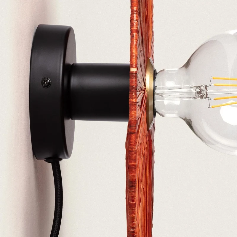 LEDKIA LIGHTING Applique Murale Raphia Kanga Terre cuite E27
