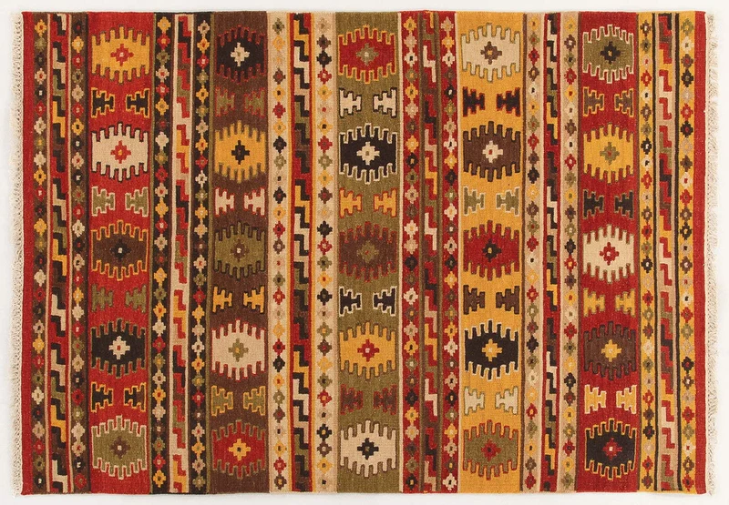 Kilim Carpets by Jalal Kilim Sivas 3 Tapis Rouge/Multicolore 160 x 230 cm