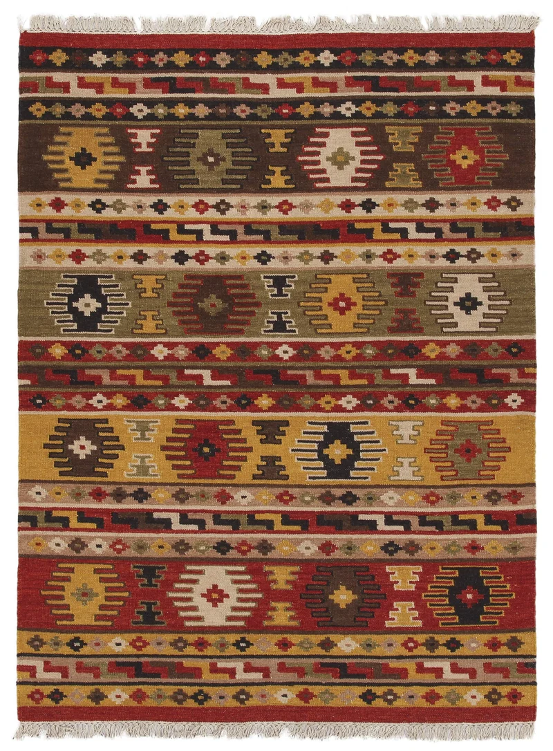 Kilim Carpets by Jalal Kilim Sivas 3 Tapis Rouge/Multicolore 160 x 230 cm