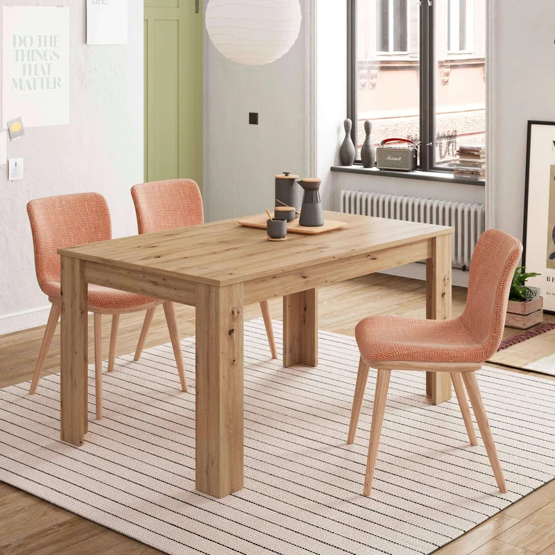 Habitdesign Table de salon extensible en chêne « Nodi » 140-190 x 78 x 90 cm