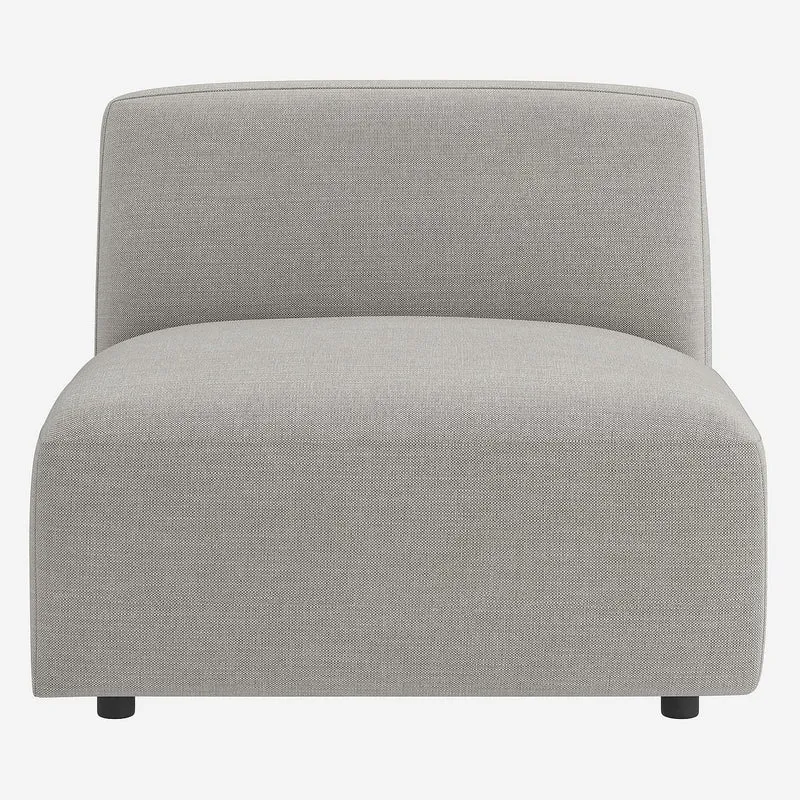 Habitat - Chauffeuse en Tissu - Gris Perle Cremi