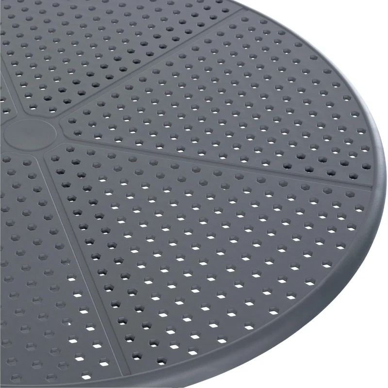 CLP Table Lacota Ø 60 cm I Table de Jardin résistante aux intempéries et aux UV I Table Ronde de Balcon en polypropylène Durable, Couleur:Anthracite