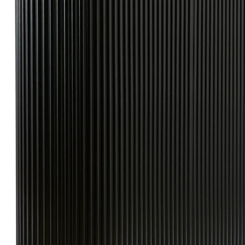 Atmosphera Créateur d'Intérieur - Table à Dîner Ovale Olova Noir Effet Bois 6 Personnes 3 Pieds Texturés Finition Semi-Brillante Salle à Manger