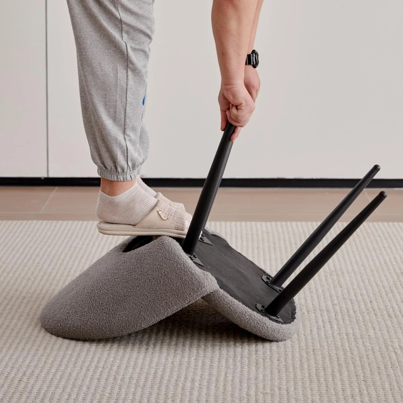 JZGORC Lot de 2 Chaise de Salle à Manger, Chaise de Salle à Manger Teddy en Velours Doux, Chaises de Cuisine avec Siège Moelleux et Accoudoirs, Pieds en Métal - Gris