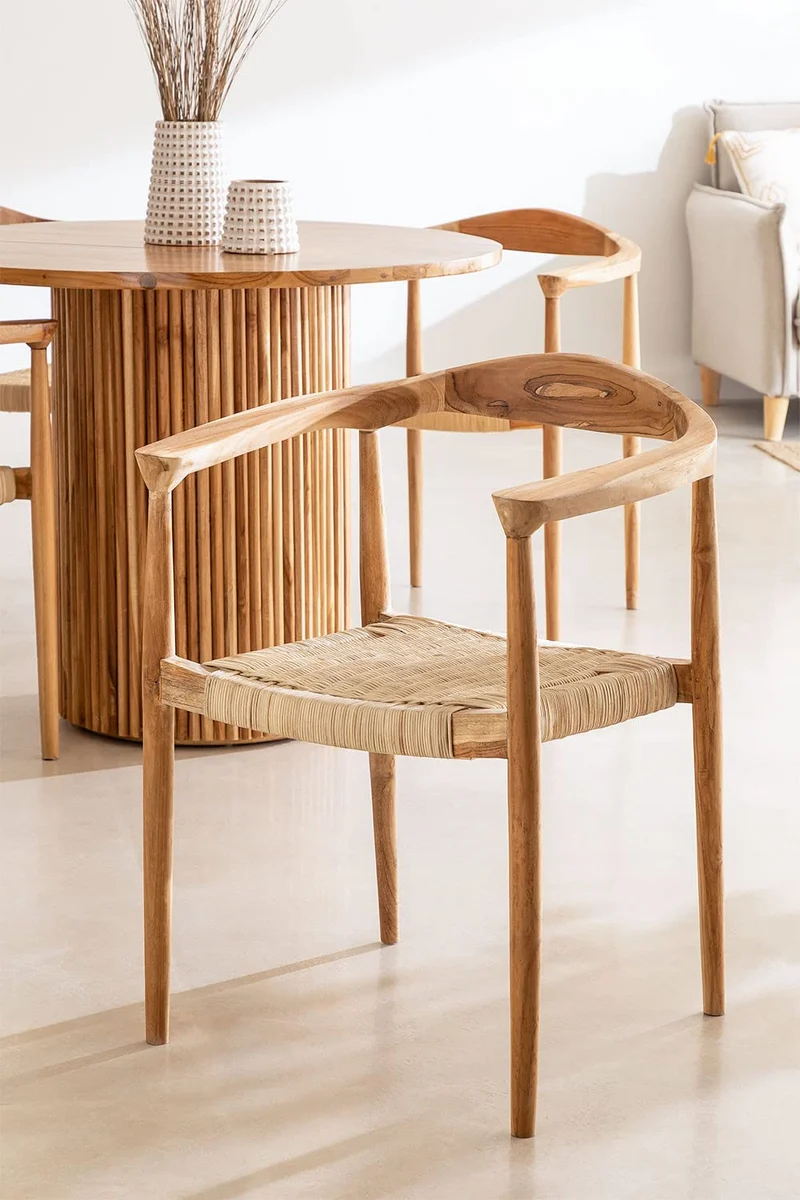 SKLUM Pack de 2 Chaises de Salle à Manger avec Accoudoirs Kiemer -