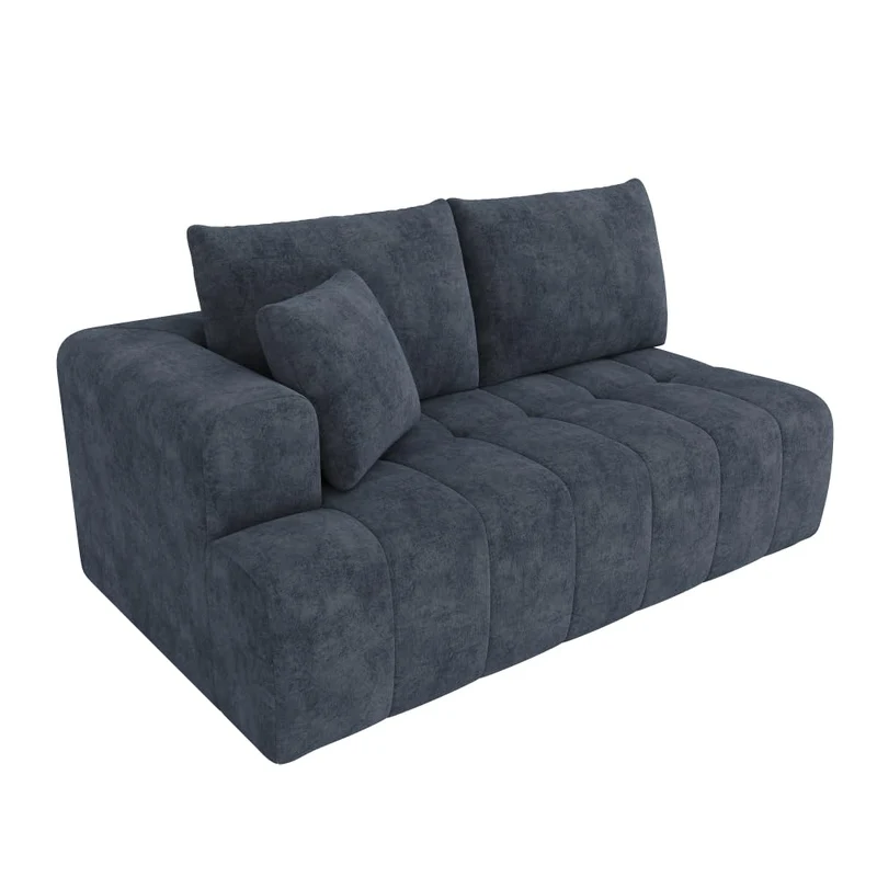 Cayipng Canapé d'angle modulaire, canapé nuage, canapé 3 places, canapé transformable, tissu chenille, librement combinable, pas besoin de montage (Bleu)