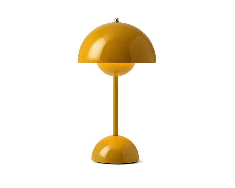 Lampe sans fil Flowerpot VP9 bleu pierre – Hauteur 29,5 cm | Solution d'éclairage élégante et pratique | Technologie sans fil | Décoration polyvalente pour l'intérieur et l'extérieur | Idée cadeau