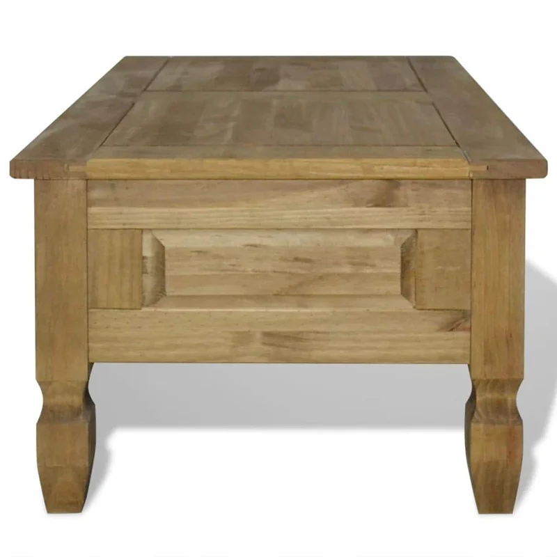 INLIFE Tables Basses, Table Basse Pin Mexicain Gamme Corona 100 x 60 x 45 cm