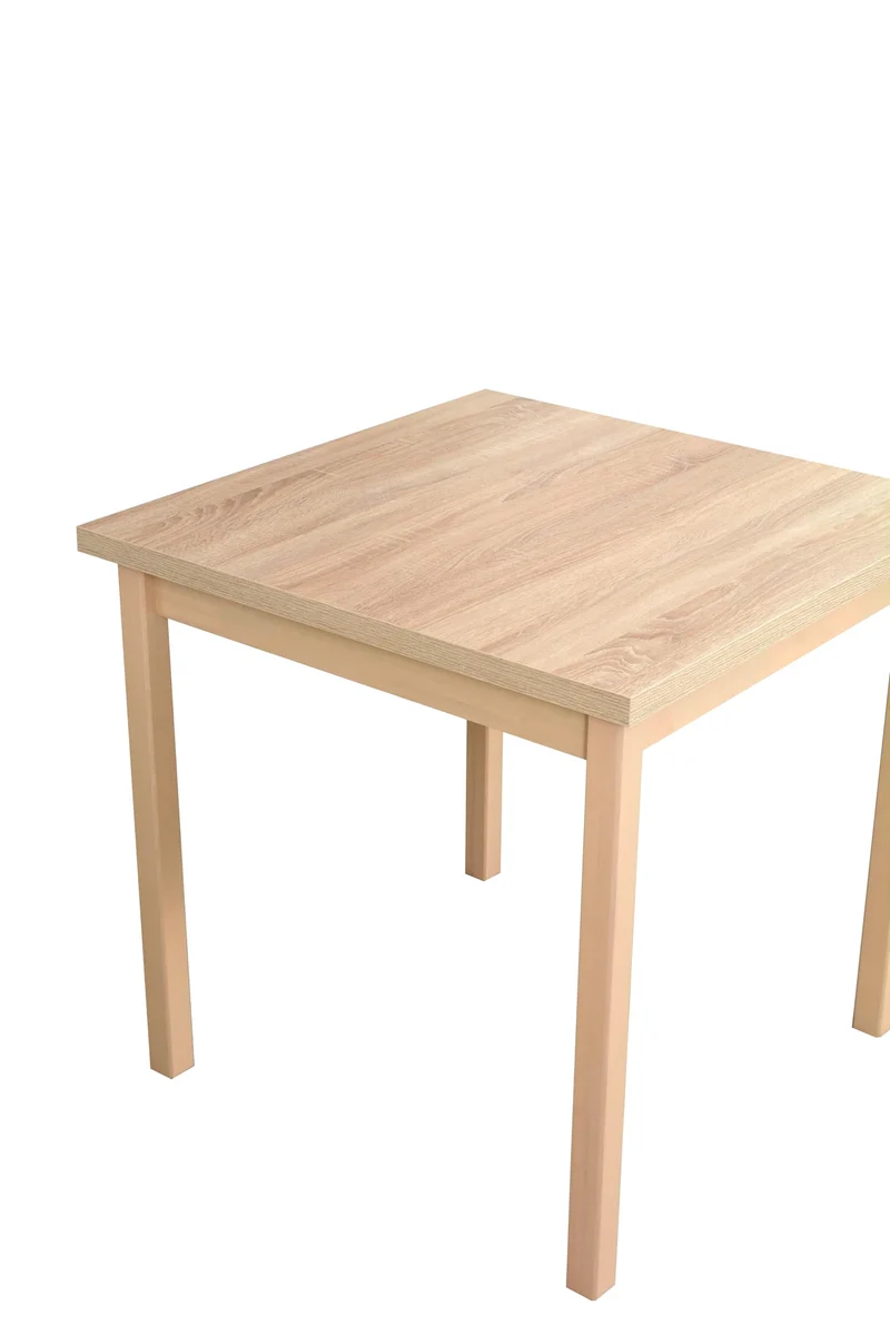 LeafDesign Petite table à manger, idéale pour les petits espaces, moderne, table familiale, pour 4 personnes, fabriquée en UE, max. 22,9 cm (80 x 80 x 78)