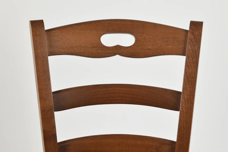 t m c s Tommychairs - Set 4 chaises Savoie pour Cuisine, Bar et Salle à Manger, Robuste Structure en Bois de hêtre peindré en Couleur Noyer et Assise en Paille