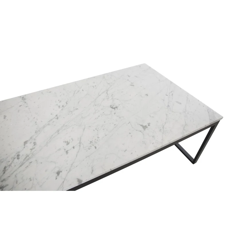 Paris Prix Table Basse en Marbre Estelle 120cm Blanc