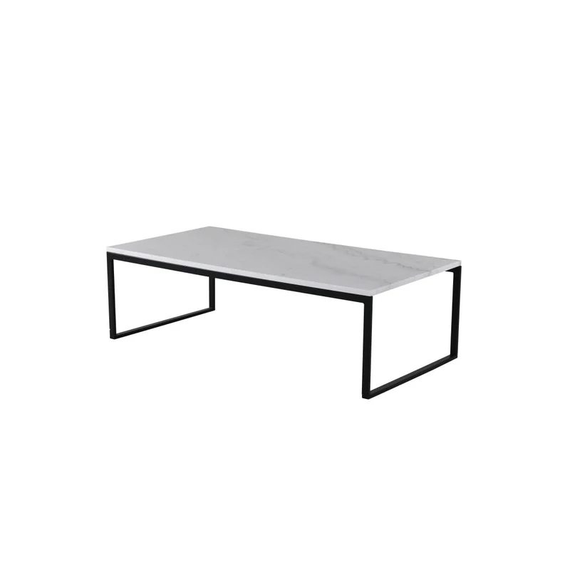 Paris Prix Table Basse en Marbre Estelle 120cm Blanc