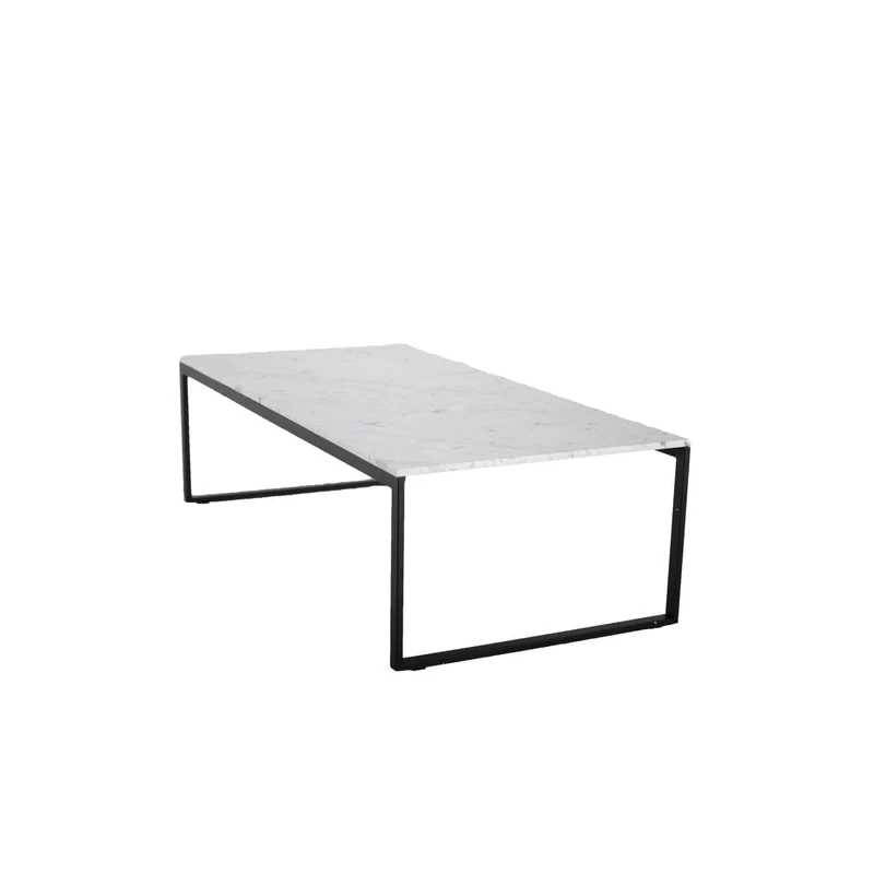 Paris Prix Table Basse en Marbre Estelle 120cm Blanc