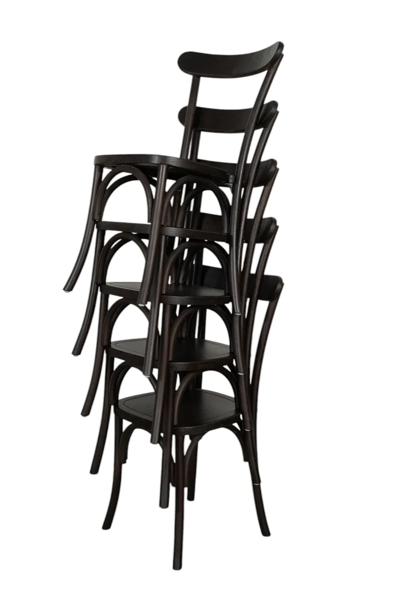 Biscottini Chaises de salle à manger bois massif 90x44x43 cm - Chaise cuisine et salon - Chaises en bois d'extérieur et intérieur - Chaise rustique Cross - Chaise rembourrée en bois vintage