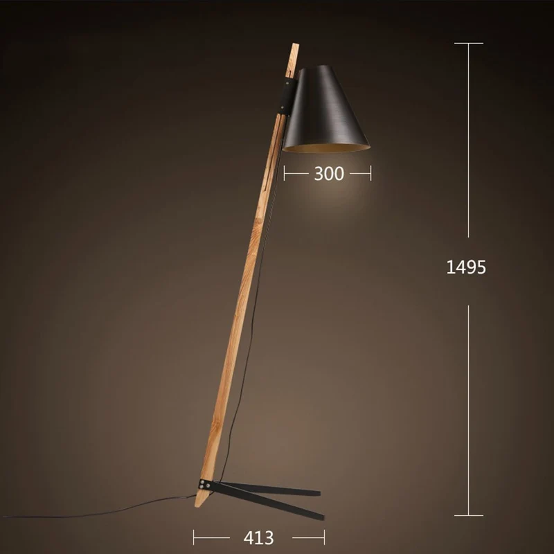 MERTNK Lampadaire En Bois Led Moderne Lampadaire 9W Soins Des Yeux Lampe de Lecture Chambre Étude Lampe de Chevet Apprentissage Haut Pôle Lumières Debout Lumière/Huang Guang