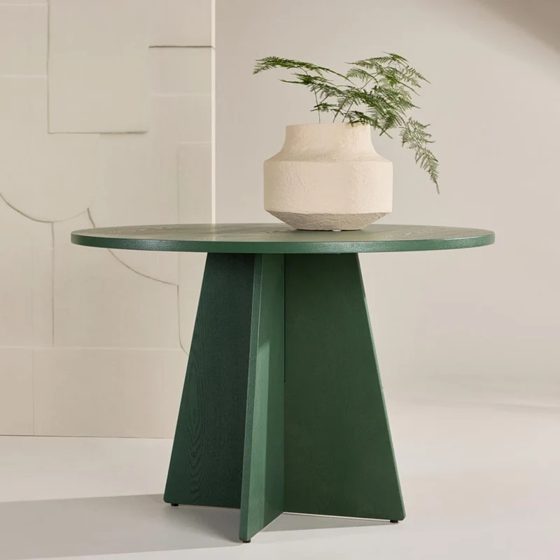 Paris Prix Table à Manger Ronde Bootcut 110cm Vert