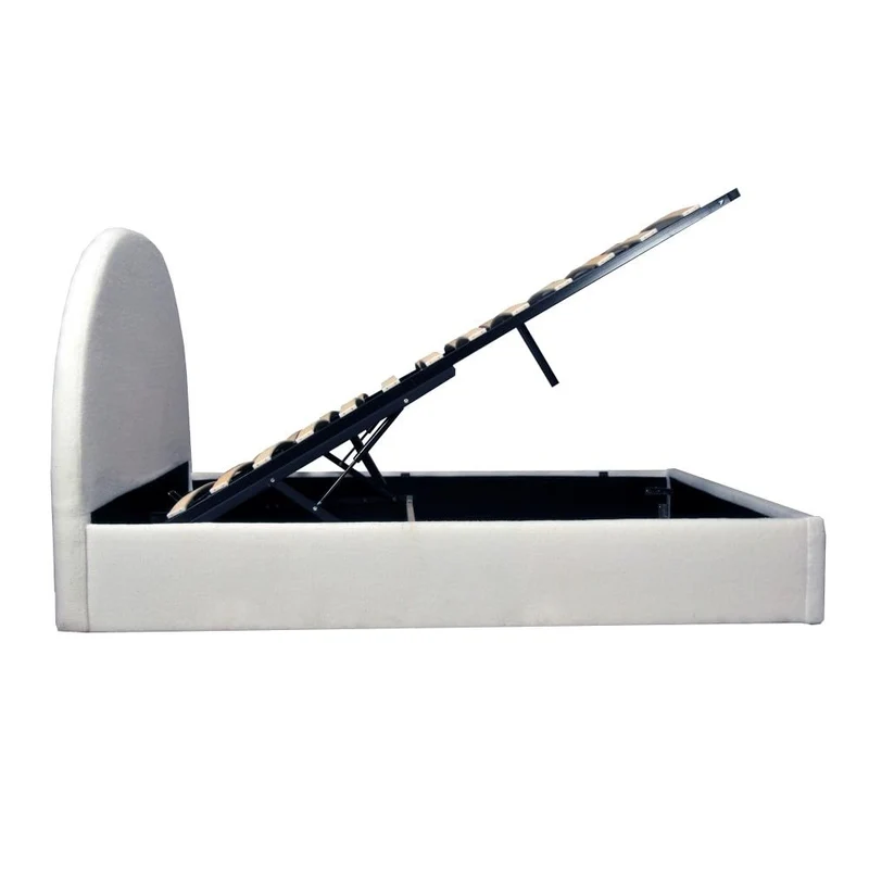 WEBER INDUSTRIES LIT Coffre Tissu Bouclette 160x200 Sherpa + SOMMIER/Blanc