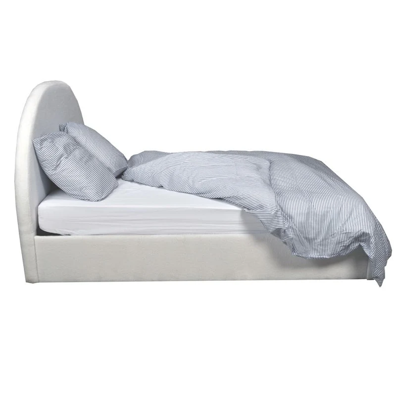WEBER INDUSTRIES LIT Coffre Tissu Bouclette 160x200 Sherpa + SOMMIER/Blanc