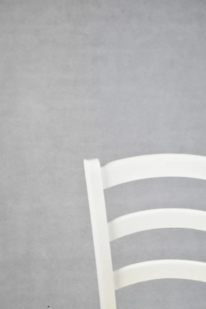t m c s Tommychairs - Set 4 chaises Venezia pour Cuisine, Bar et Salle à Manger, Robuste Structure en Bois de hêtre laqué en Couleur Blanc et Assise en Paille