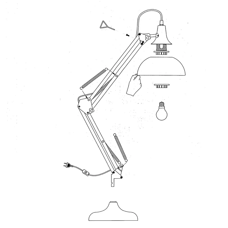 Eglo Lampe de table Borgillio, lampe de bureau à flamme au design industriel, lampe de chevet en acier, couleur : cuivre, douille : E27, interrupteur inclus