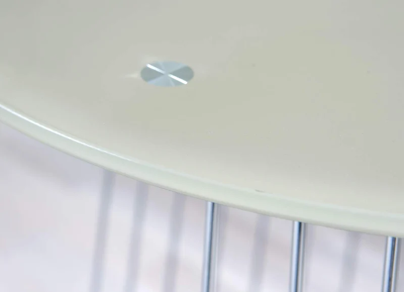 Inter Link - Table basse - Table d'appoint - Table de salon - Structure métallique - Plateau supérieur en verre gris Pantone - Pour salon, bureau, chambre - 50 x 50 x 50 cm - Rivoli