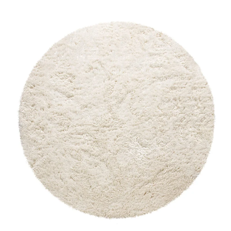 Paco Home Tapis Poils Hauts Moelleux Moderne Shaggy Style Flokati Confortable Uni Blanc, Dimension:120x160 cm