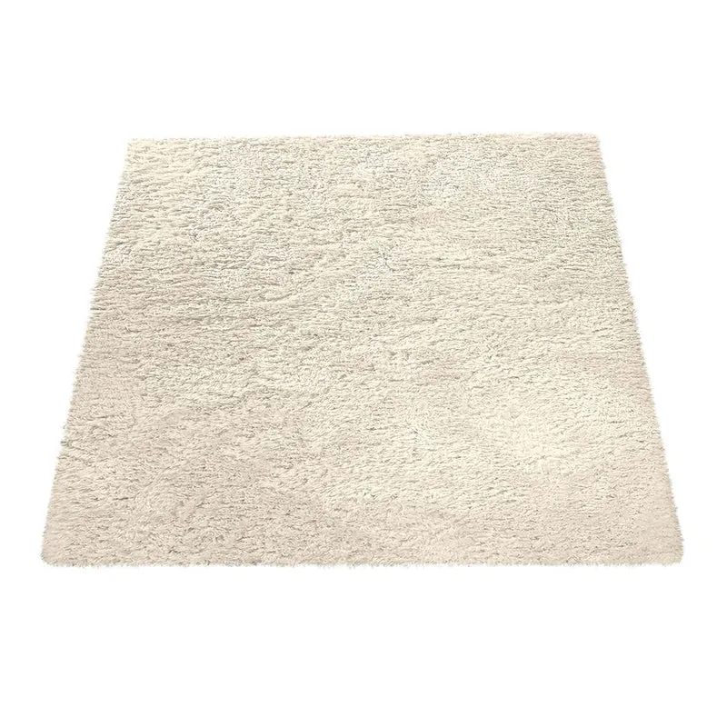 Paco Home Tapis Poils Hauts Moelleux Moderne Shaggy Style Flokati Confortable Uni Blanc, Dimension:120x160 cm
