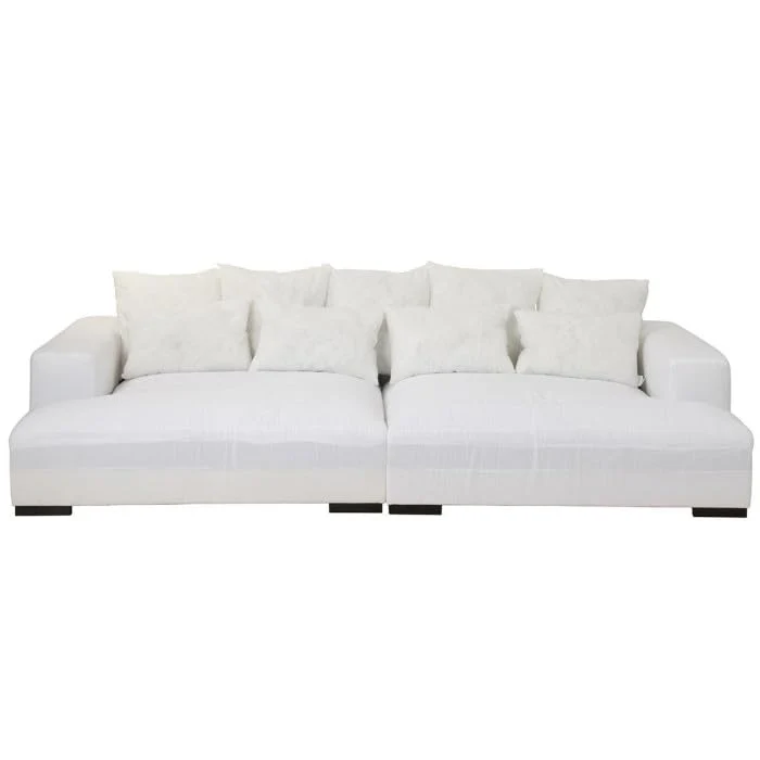 Paris Prix Canapé Design 9 Coussins Monaco 330cm Blanc
