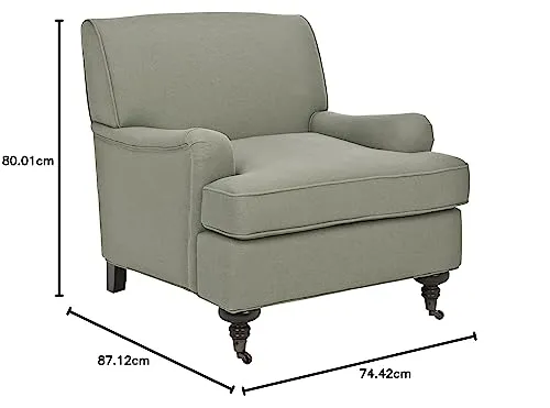 Safavieh SEU4571A Club Thompson Fauteuil Lin Brouillard de Mer 74 x 87 x 80,01 cm