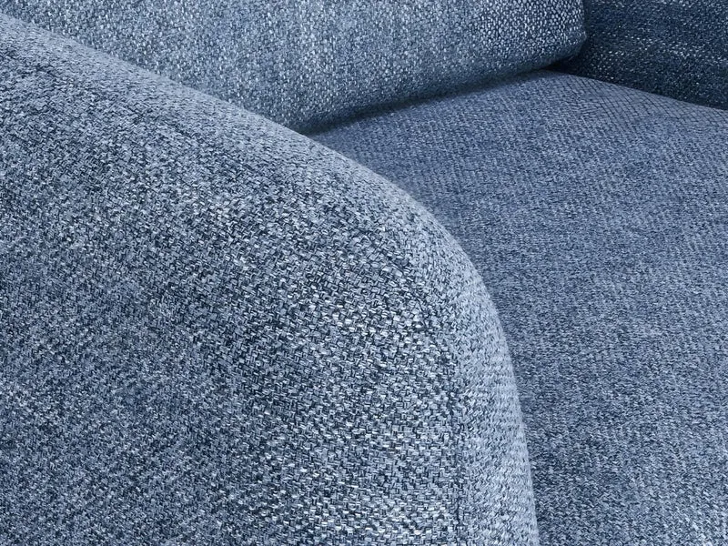 Vente-unique - Fauteuil en Tissu MAGELAN - Bleu Clair