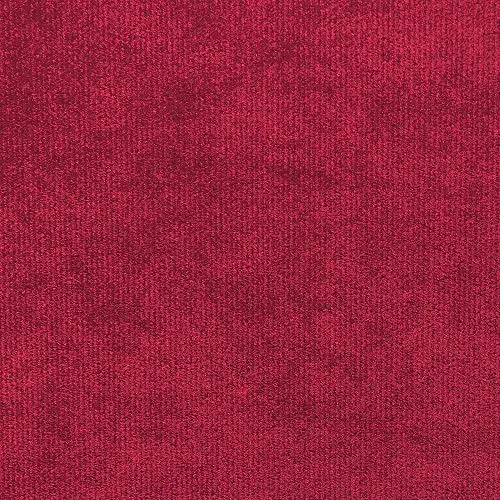 Canapé Fixe 3 Places en Velours Rouge Foncé au Design Glamour Tendance Beliani