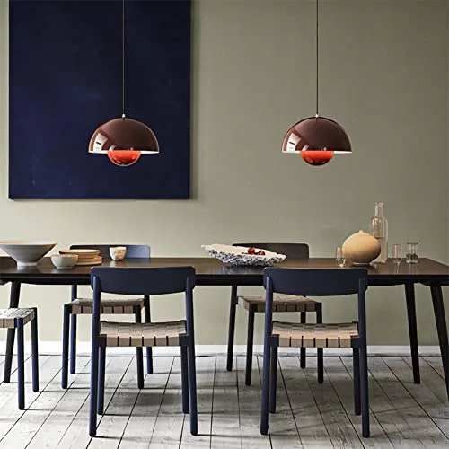 LEGZIT Lampe Suspendue de Style Nordique pour Restaurant,Lampe Suspendue en métal,Mini 1 Lampe Macaron Moderne de Couleur Rose