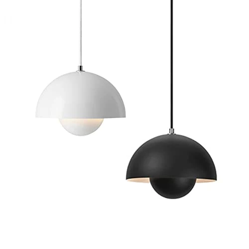 LEGZIT Lampe Suspendue de Style Nordique pour Restaurant,Lampe Suspendue en métal,Mini 1 Lampe Macaron Moderne de Couleur Rose