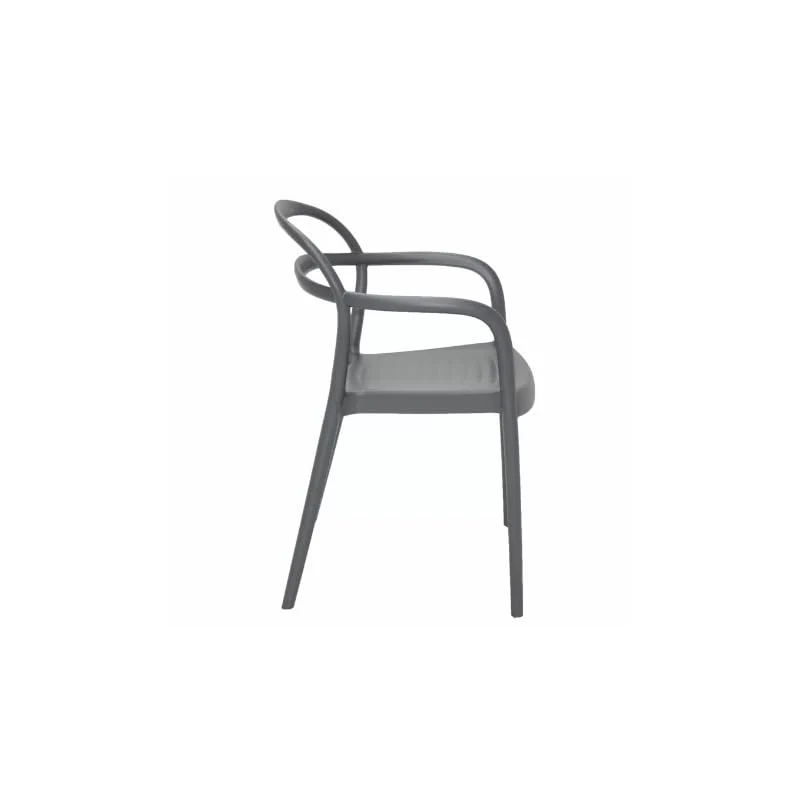 Tramontina - Chaise Sissi 54x56cm H79cm. Polypropylène Graphite.