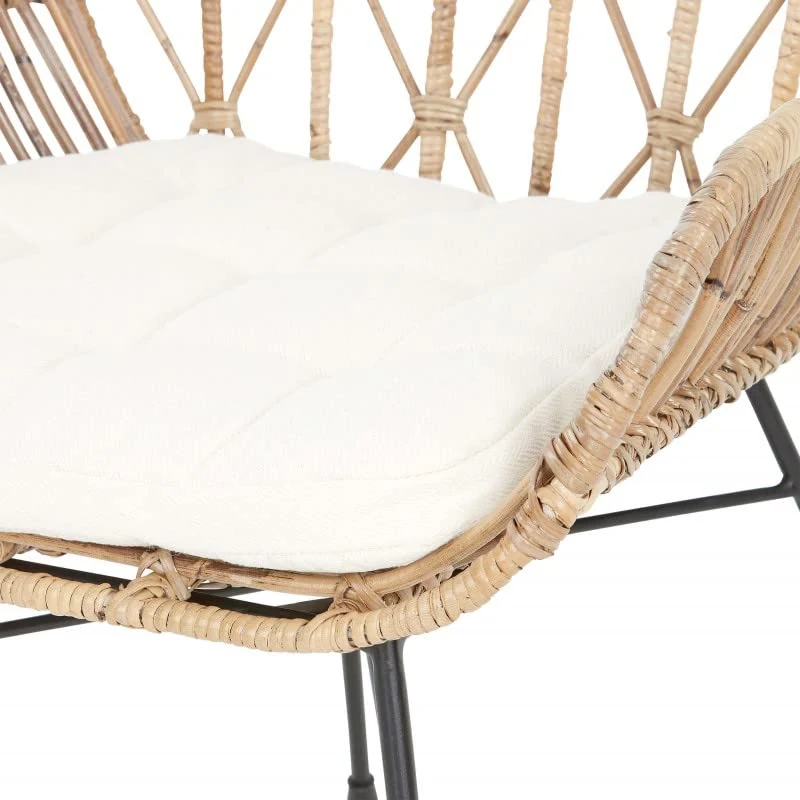 Fauteuil Max - Rotin/Métal