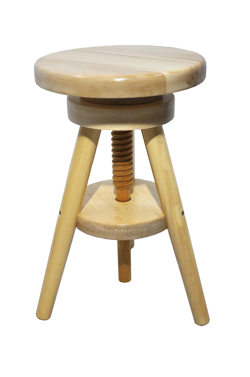 Magnetic Mobel Tabouret à vis Solide Petit déjeuner Cuisine Nouveau hêtre (roh)