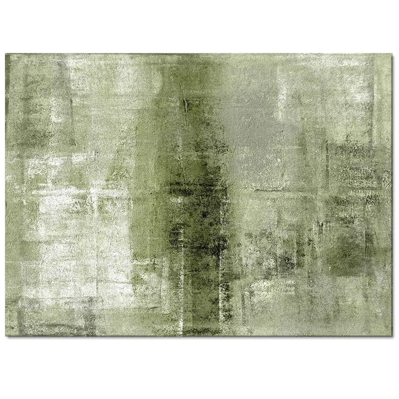 PAJEON Tapis de Salon Vert Sauge Géométrique Abstrait, 160 x 230 cm Entretien Facile Intérieur Moquette, Écologique Paillasson Intérieur - pour Chambre d'enfant