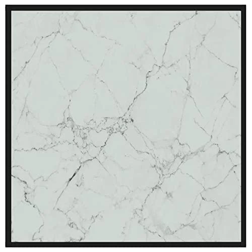 BaraSh Table Basse Blanc 80x80x35 cm Verre trempé,Table Basse,Table Basse Salon,Tables Basses de Salon,Table de Basse Moderne,Table Basse,Table Basse Salon,Tables Basses de Salon,