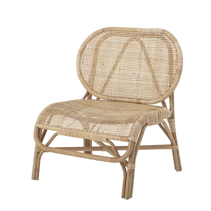 Bloomingville Fauteuil Lounge Roses Naturel en rotin