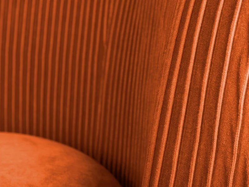 Leitmotiv Canapé en Velours Majestic - 2 Places - Orange
