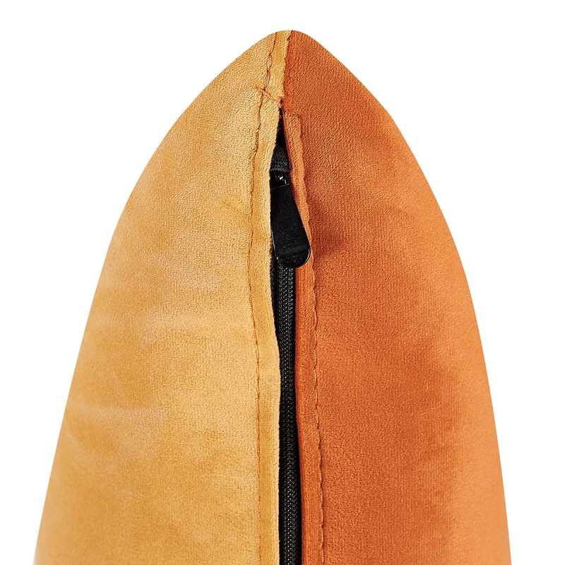 Chaise Longue de Salon Côté Gauche avec Rembourrage en Velours Orange Gonesse