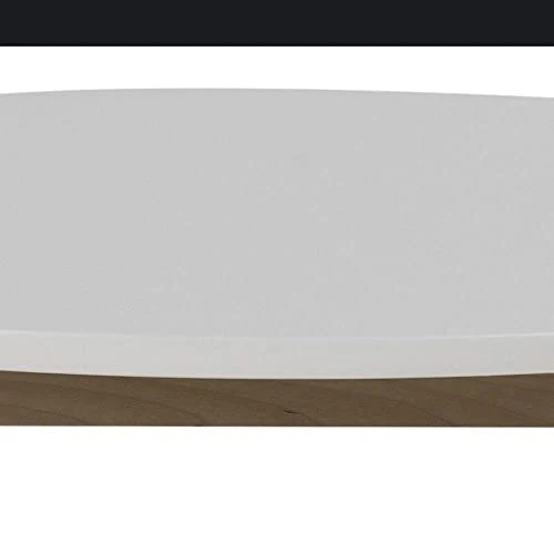 AC Design Furniture Medina Table à manger, Bouleau, Blanc, 90 x 90 x 76 cm