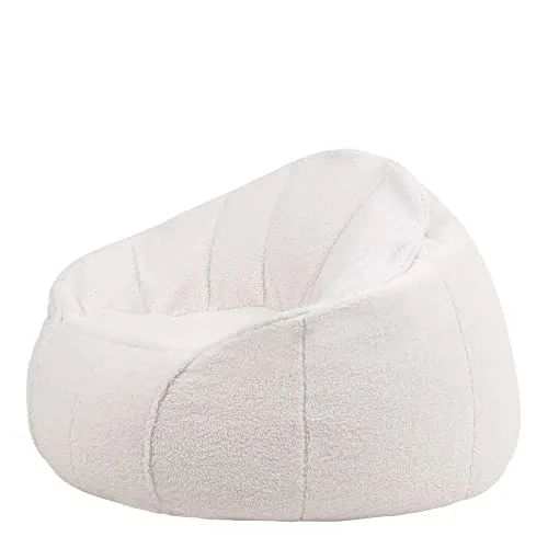 Icon Pouf Fauteuil en Sherpa, Pouf Geant de Salon, Pouf pour Adultes