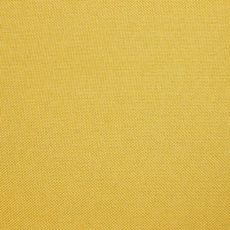 Canapé 3 Places Fixe en Tissu Jaune Foncé et Pieds en Bois Design Parfait pour Salon Vintage et Moderne Beliani