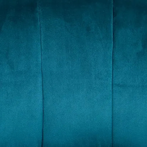 Fauteuil Naova Bleu Canard en Velours - Atmosphera créateur d'intérieur