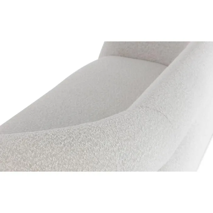 Paris Prix - Canapé 3 Places Bouclette kerio 210cm Beige